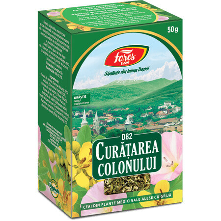 Té Limpiador del Colon, D82, 50 g, Fares