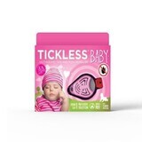 Repelent ultrasonic pentru bebelusi si copii, roz, Tickless