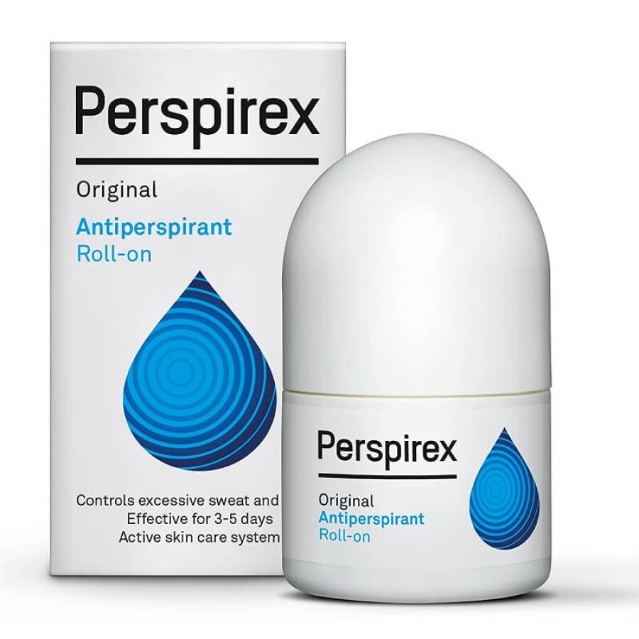 Roll-on antiperspirant, Perspirex Original, 20 ml, Perspirex recenzii