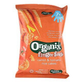 Rondele Eco fara gluten orez cu morcovi si rosii, +7 luni, 50 g, Organix