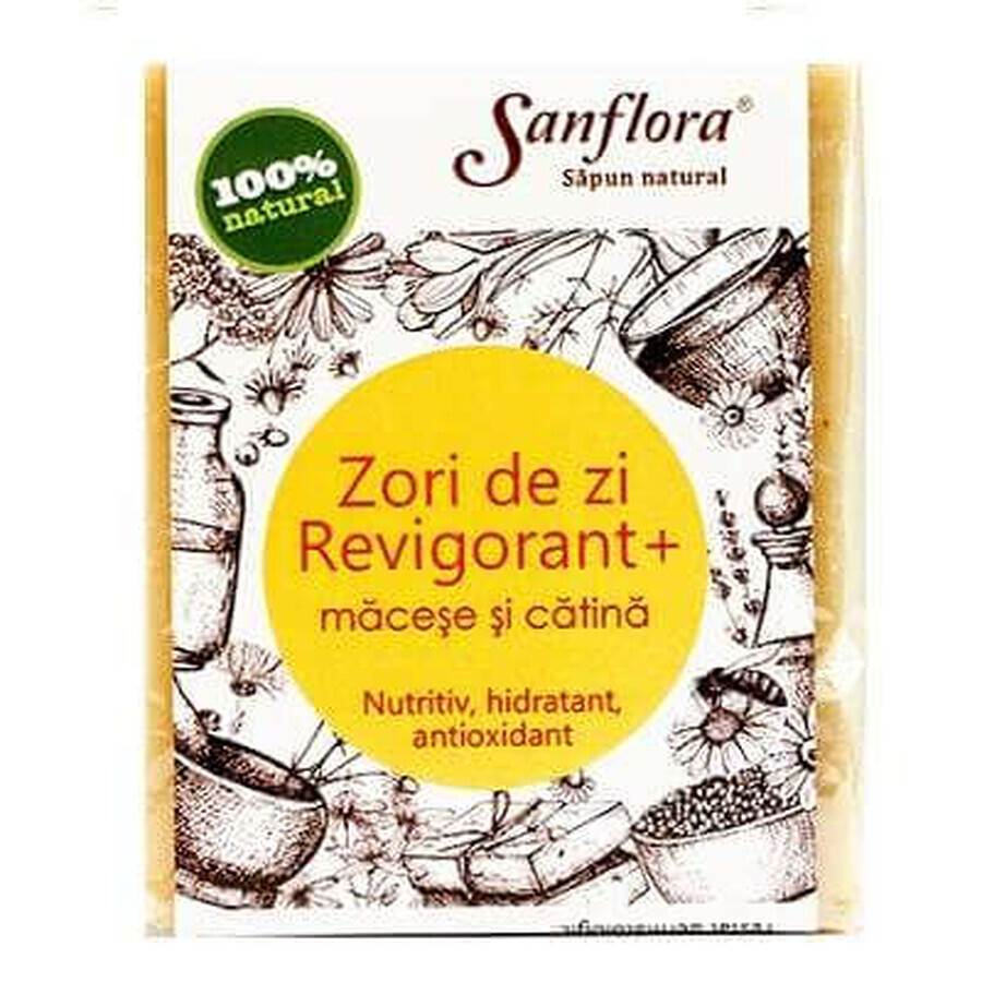 Săpun natural cu maceșe și cătina Zori de Zi, 100 g, Sanflora