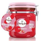 Scrub de corp cu căpșuni Dairy Fun, 300 g, Delia Cosmetics