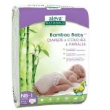 Scutec Bamboo Baby nr.1, 2-4Kg, 32 buc, Aleva Naturals
