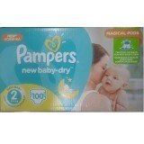 Scutece Nr. 2 Active Baby New Baby Mini, 3-6 kg, 100 buc, Pampers
