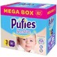 Scutece nr.3 Pufies Baby Sensitive Mega Box, 4-9 kg, 162 buc, Ficosota Sintez