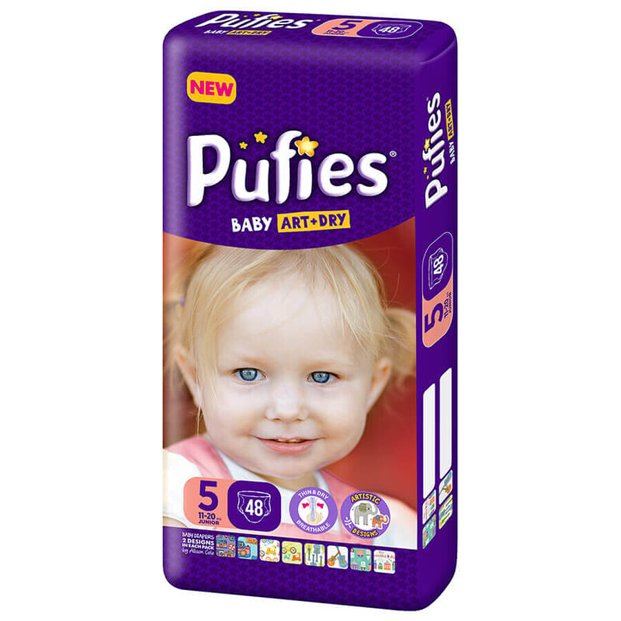 Scutece nr.5 Baby Art Junior, 11-20kg, 48buc, Ficosota Sintez