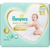 Scutece Pants Premium Care Nr. 3, 6-11 Kg, 28 bucati, Pampers