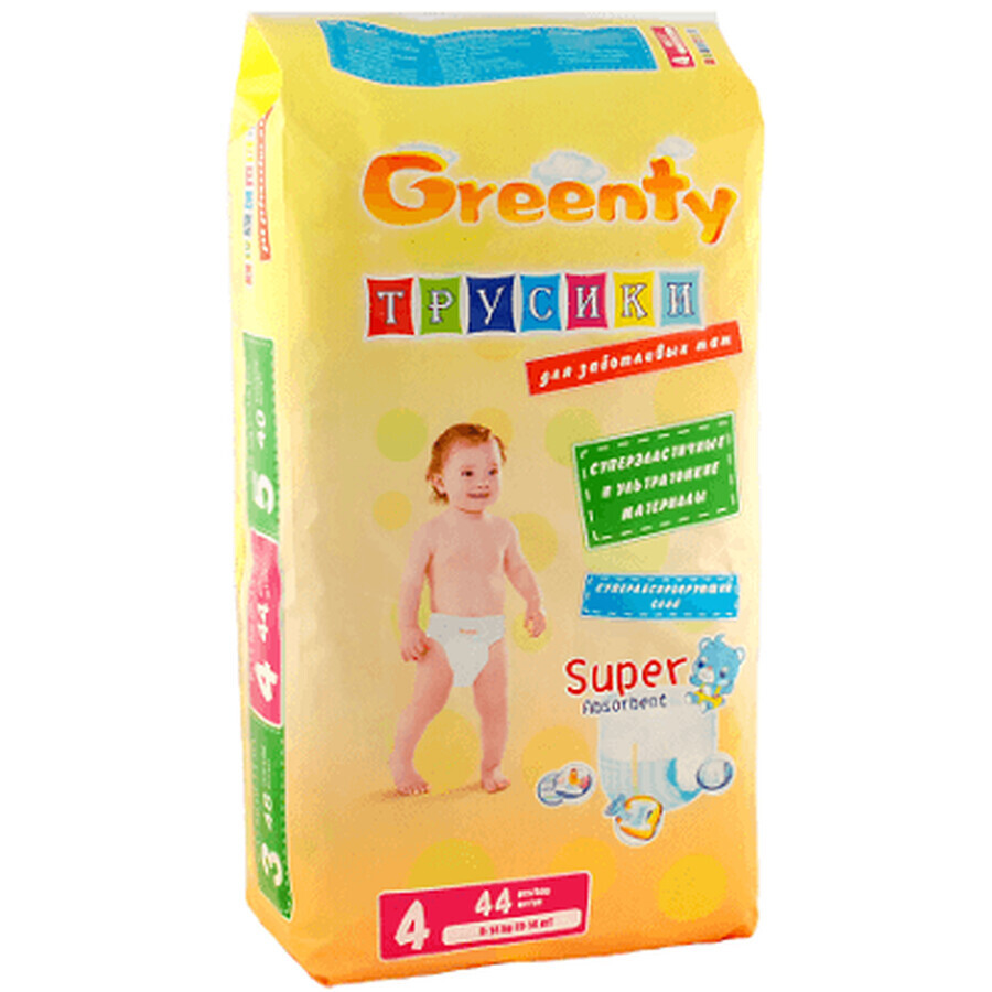 Scutece pentru piele sensibilă, Pants Premium Greenty, 9-14kg, 44 bucăți, Trade Way