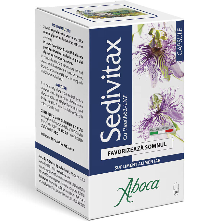 Sedivitax, 30 capsule, Aboca