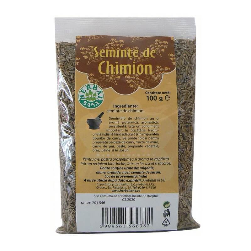 Seminte de chimion, 100 g, Herbal Sana