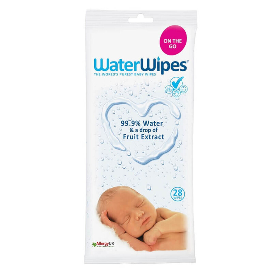 Servetele umede pentru bebelusi, 28 bucati, WaterWipes