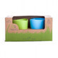 Set 2 pahare BIOplastic, albastru/verde, Ekoala