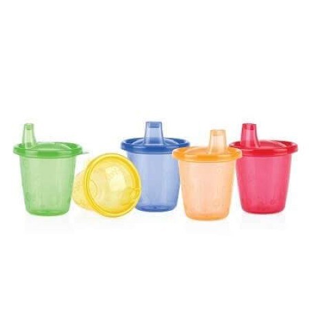 Set 6 pahare cu muștiuc, 210ml, 9L+, 91121, Nuby