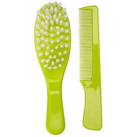 Set perie si pieptan, verde, +0luni, Thermobaby