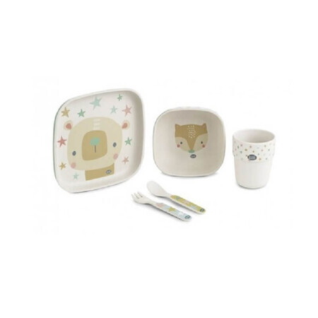 Set picnic Bamboo, 5 piese, Miniland