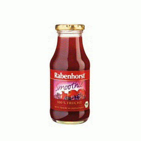 Smoothie Bio din struguri roșii și rodie,  240 ml, Rabenhorst