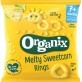Snack ecologic Bio cu porumb dulce in forma de inel, +7 luni, 20 g, Organix