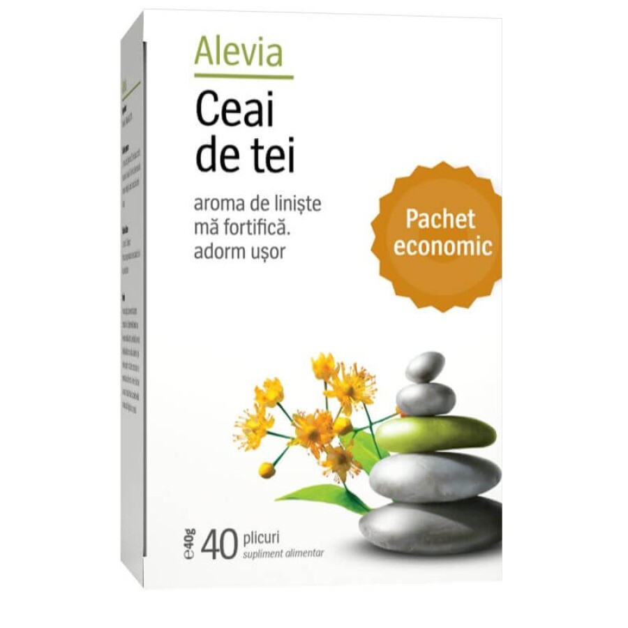 Ceai de tei, 40 plicuri, Alevia