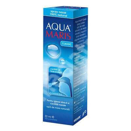 Spray nazal 100% natural Aqua Maris Classic, 30 ml, Walmark