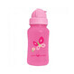 Sticla cu pai din silicon Pink, 300 ml, Green Sprouts
