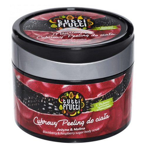 Sugar scrub Mure si Zmeura Tutti Frutti, 300 ml, Farmona