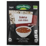Supă Bio Vegetală Hribi cu Miso, 40g, Naturgreen