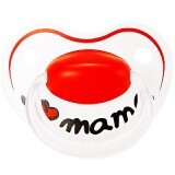 Suzeta din  silicon I Love Mama, +0luni, 112915, Bibi