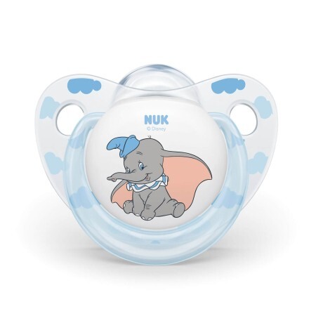 Suzeta din silicon Disney Dumbo , 6-18 luni, 2 buc, Nuk
