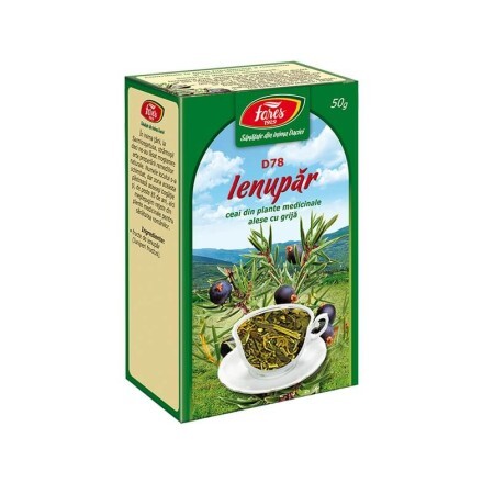 Ceai fructe de Ienupăr, D78, 50 g, Fares