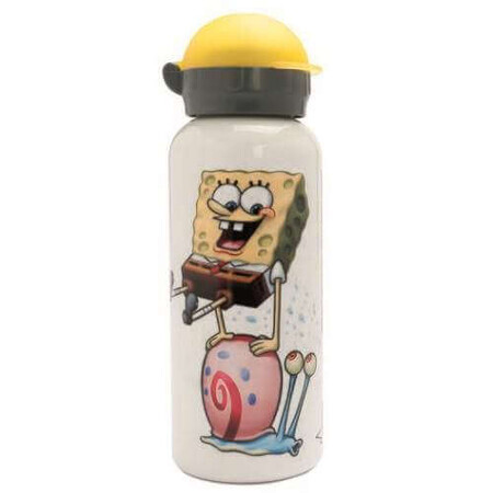 Termos Hit cu ventil Sport capac cu filet Sponge Bob, 450ml, Laken