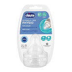 Tetina anticolici din silicon, Physio Perfect5, 2buc, 6luni+, Chicco