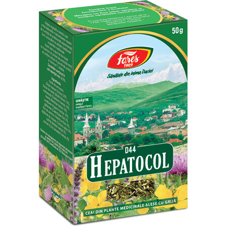 Hepatocol thee, D44, 50 g, Fares