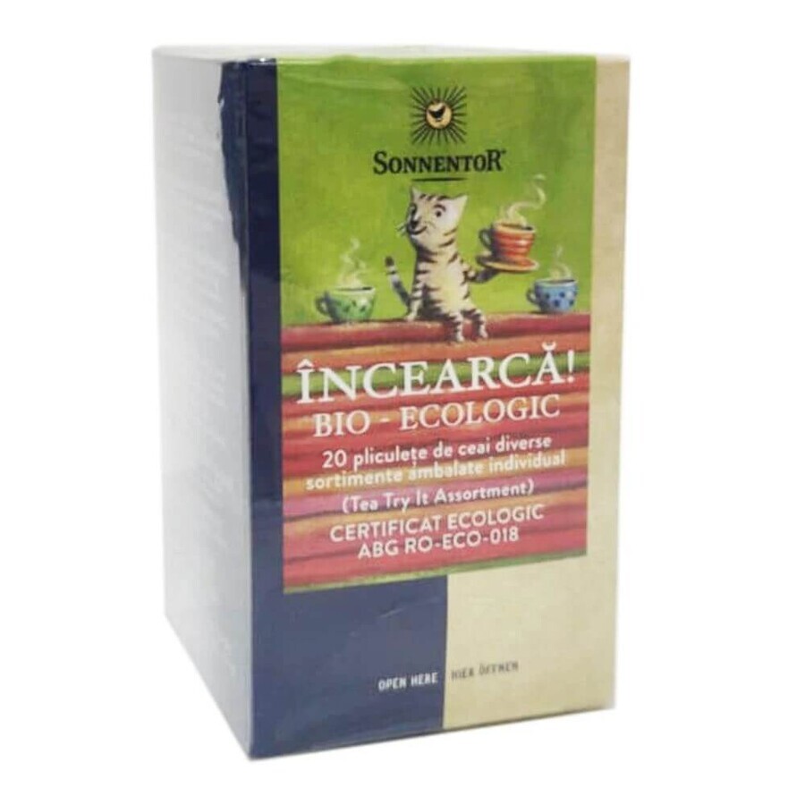 Ceai incearca! bio Ecologic, 20 plicuri, Sonnentor