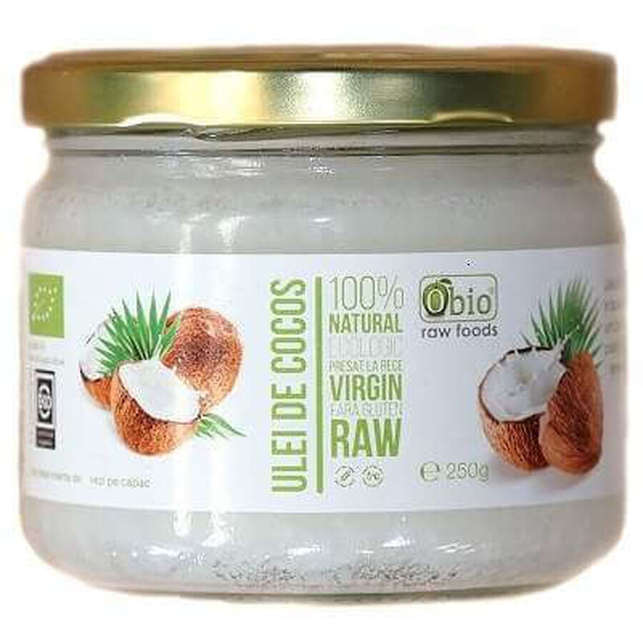 Ulei de Cocos Bio Raw, 250g, OBio