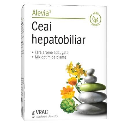 Ceai Medicinal Hepatobiliar, 60 g, Alevia