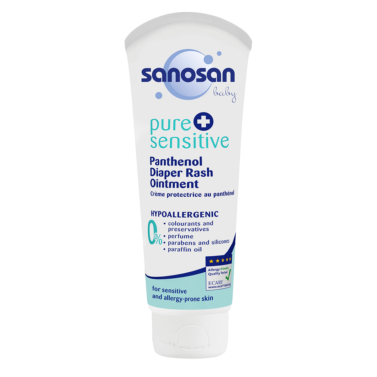Unguent anti-iritații cu Panthenol – Pure+Sensitive, 100 ml, Sanosan Mama si copilul