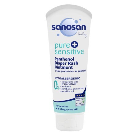 Unguent anti-iritații cu Panthenol  - Pure+Sensitive, 100 ml, Sanosan