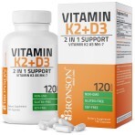 Vitamina K2 90 mcg + Vitamina D3 5000 IU, 120 capsule, Bronson Laboratories