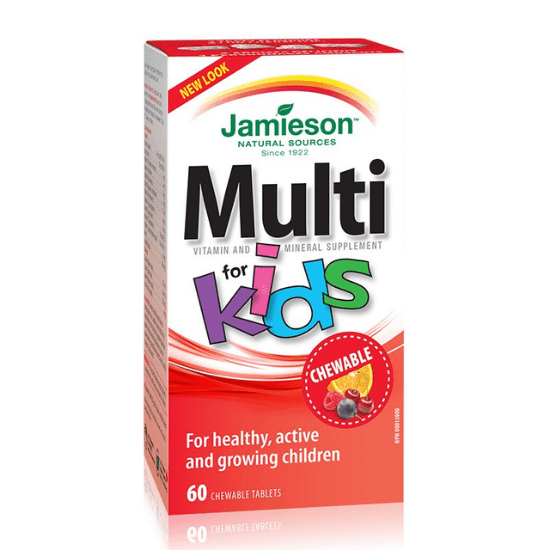 Vitamine si minerale pentru copii Multi Kids, 60 comprimate masticabile, Jamieson Vitamine si suplimente