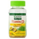 Vitamine tip jeleuri masticabile, Vitamina D 1000 UI, 30 bucăți, Chewy Vites