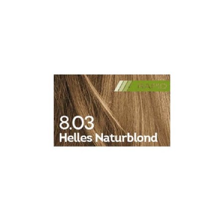 Vopsea permanenta pentru par 8.03 Natural Light Blond Nutricolor Delicato Rapid, 135 ml, Biokap