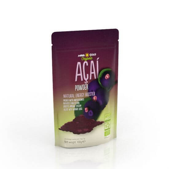 Acai pulbere bio 100g, Maya Gold