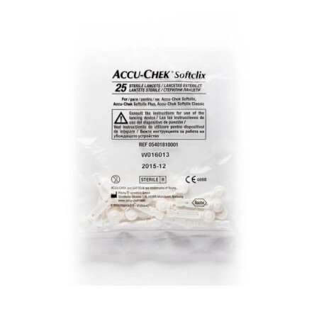 Ace sterile Softclix Accu Chek, 25 bucati, Roche