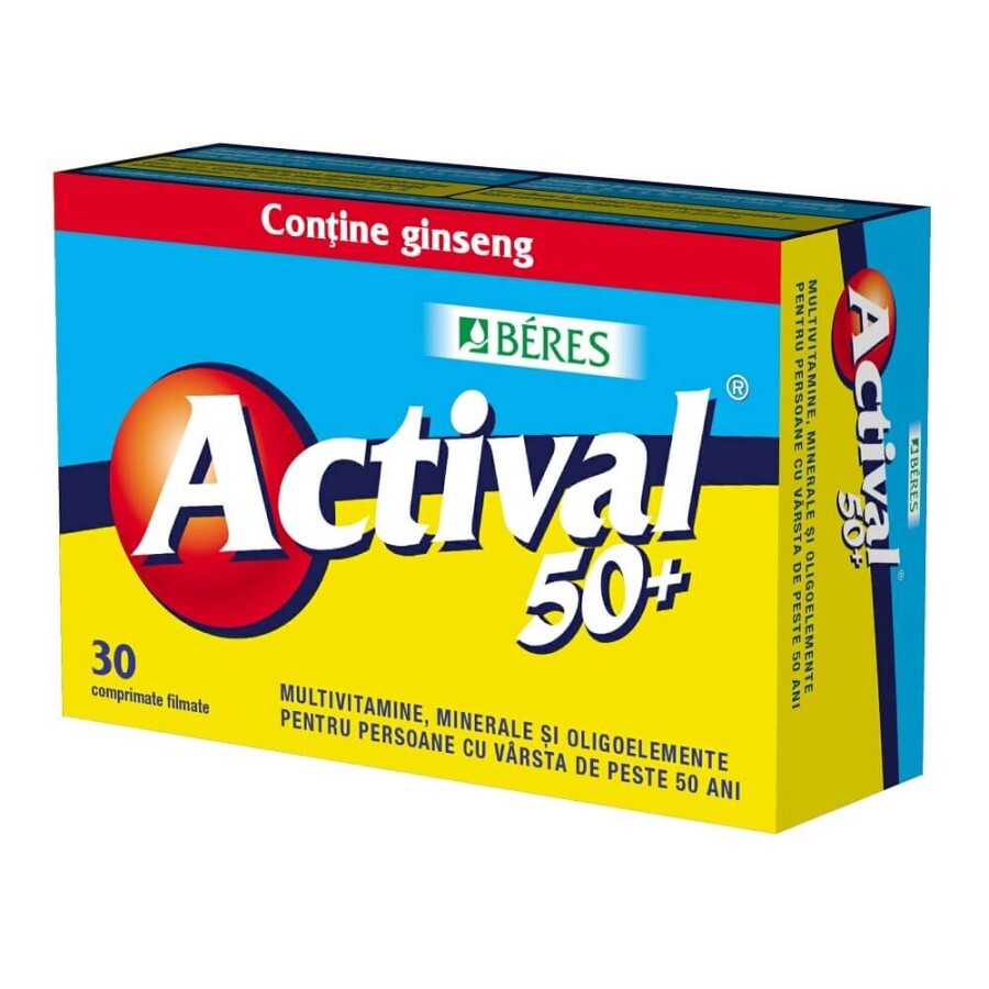 Actival 50, 30 comprimate, Beres Pharmaceuticals Co