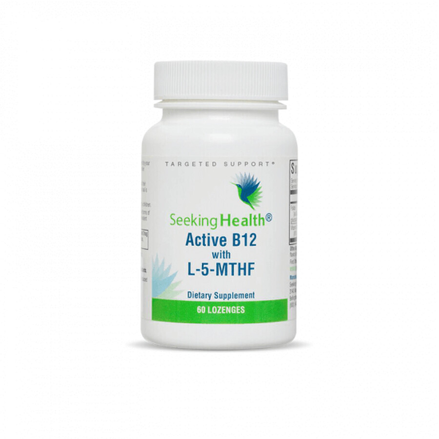 Active B12 cu Folat L-5-MTHF, 60 capsule, Seeking Health