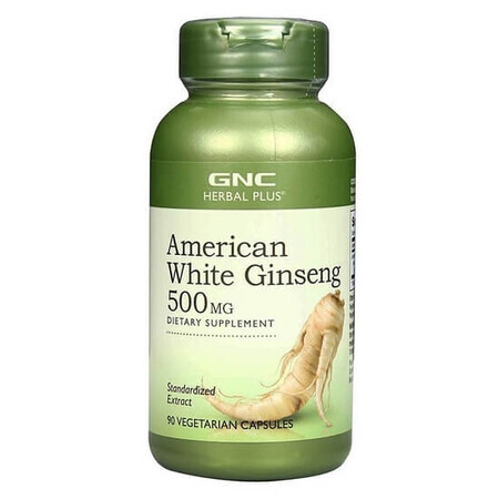American White Ginseng 500 mg 426767, 90 capsule, GNC