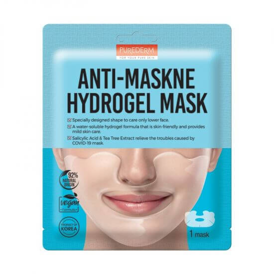 Anti-Maskne, masca hydrogel, 1 buc, Purederm Frumusete si ingrijire