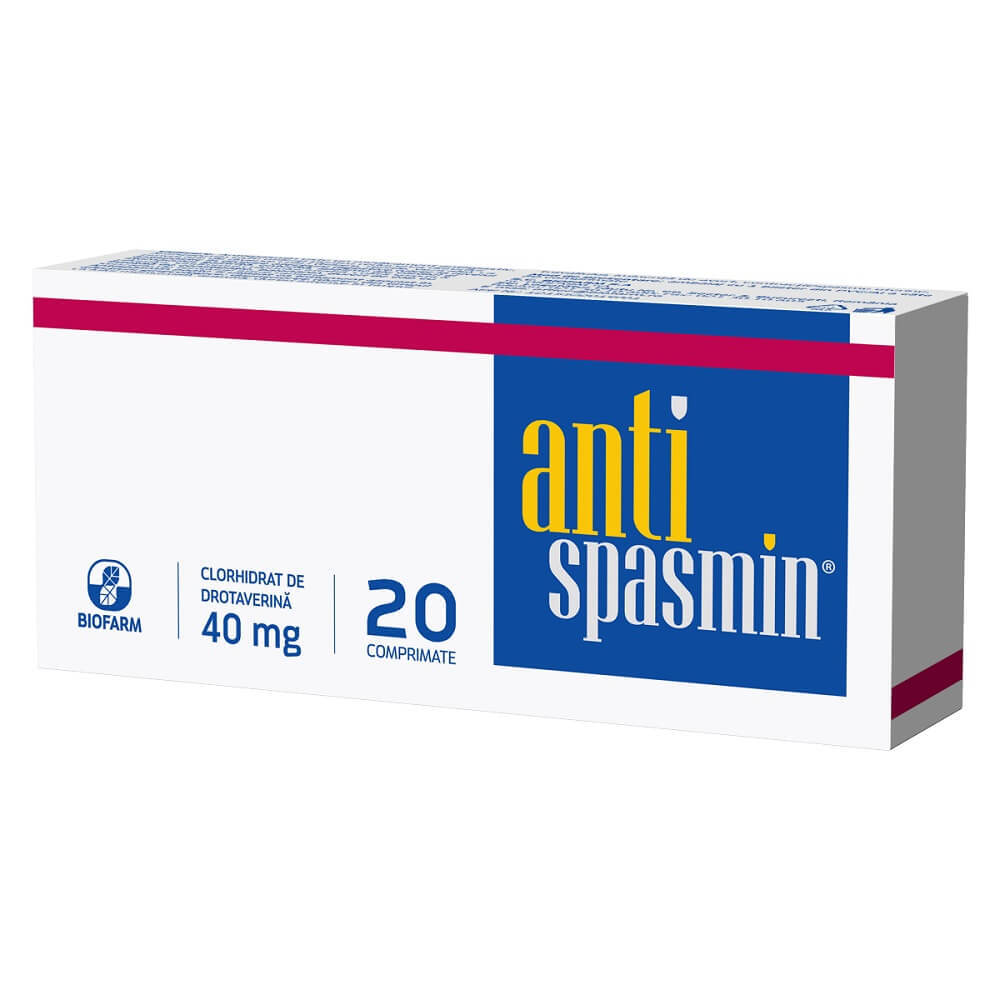 Antispasmin, 20 comprimate, Biofarm