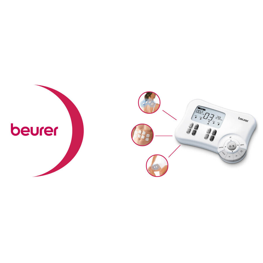 Aparat electrostimulare digital 3 in 1, EM80, Beurer