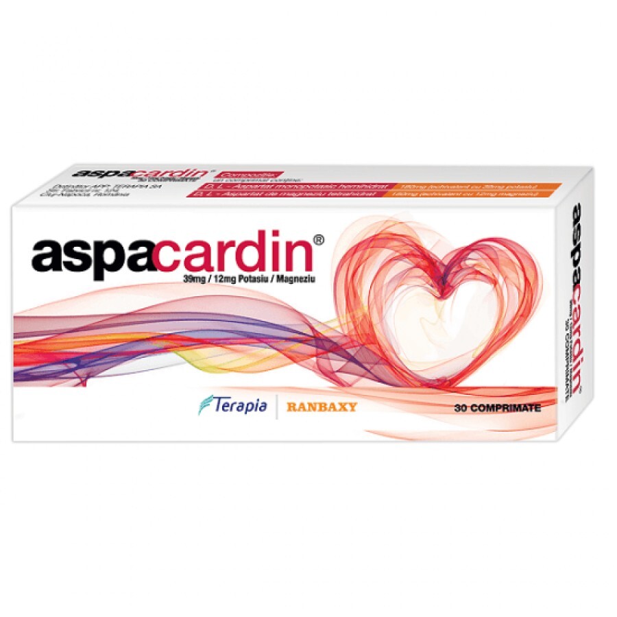 Aspacardin, 30 comprimate, Terapia recenzii